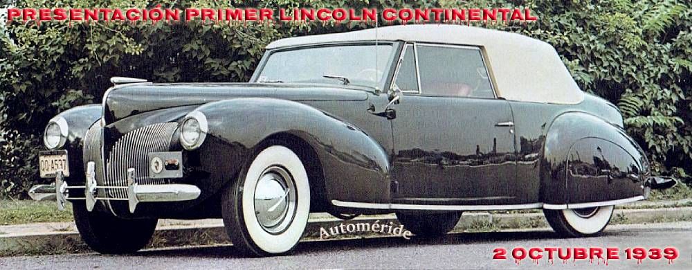 Presentación oficial del Lincoln Zephyr Continental