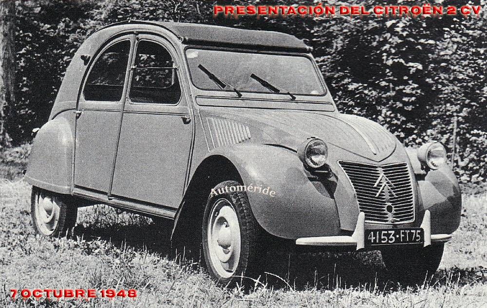 Presentación oficial del Citroën 2 CV